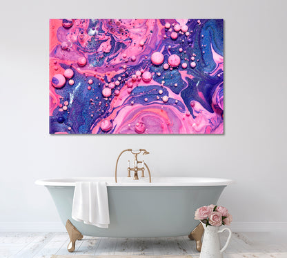 Colourful Acrylic Bubbles Canvas Print ArtLexy 1 Panel 24"x16" inches 