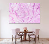 Purple Marble Swirl Pattern Canvas Print ArtLexy 1 Panel 24"x16" inches 