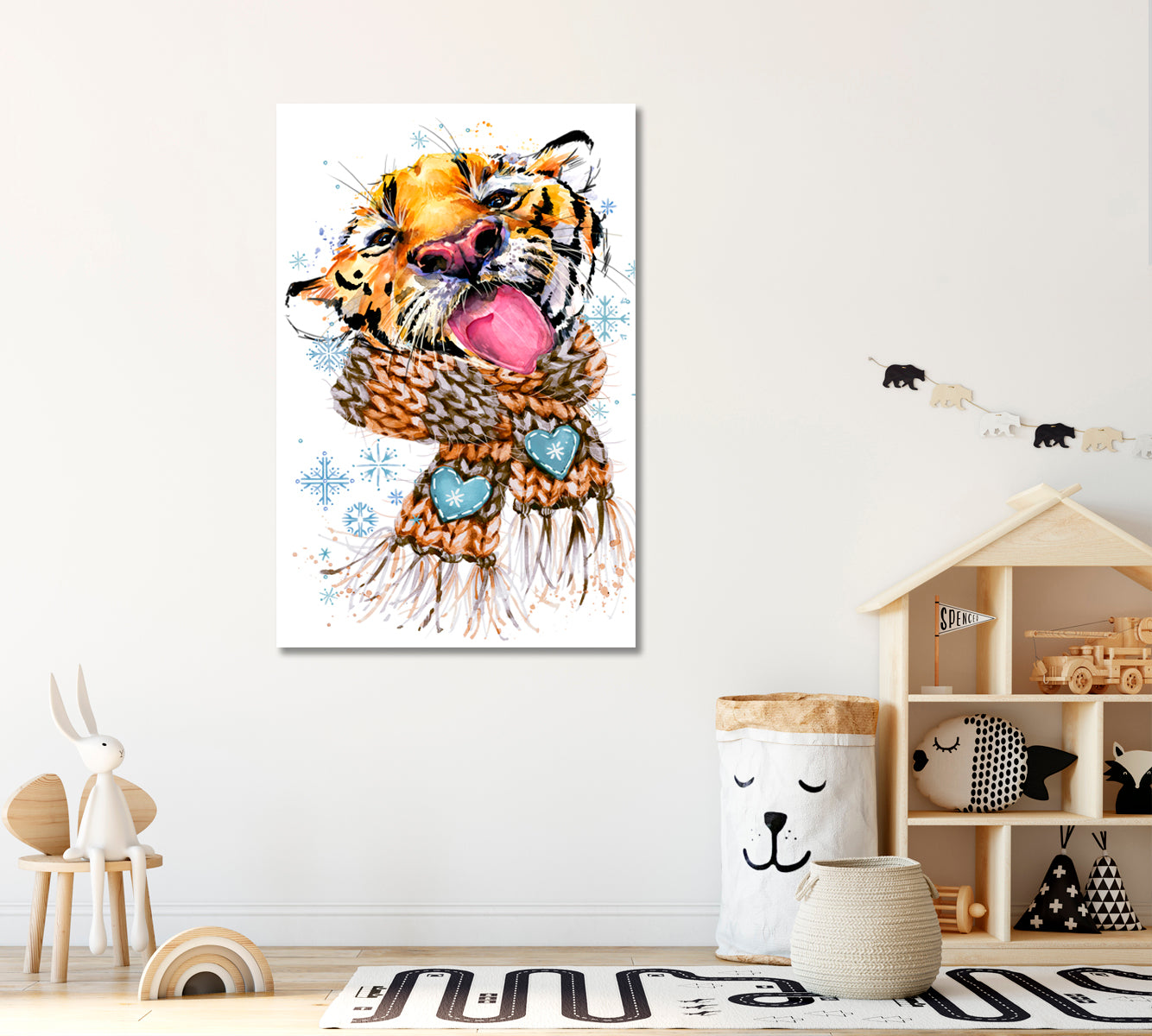 Cute Tiger Canvas Print ArtLexy   