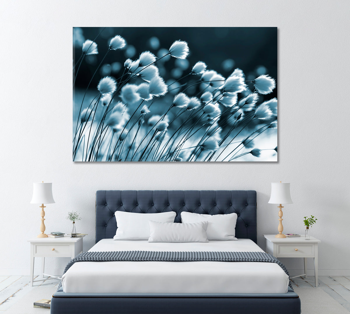 Cotton Grass Canvas Print ArtLexy 1 Panel 24"x16" inches 