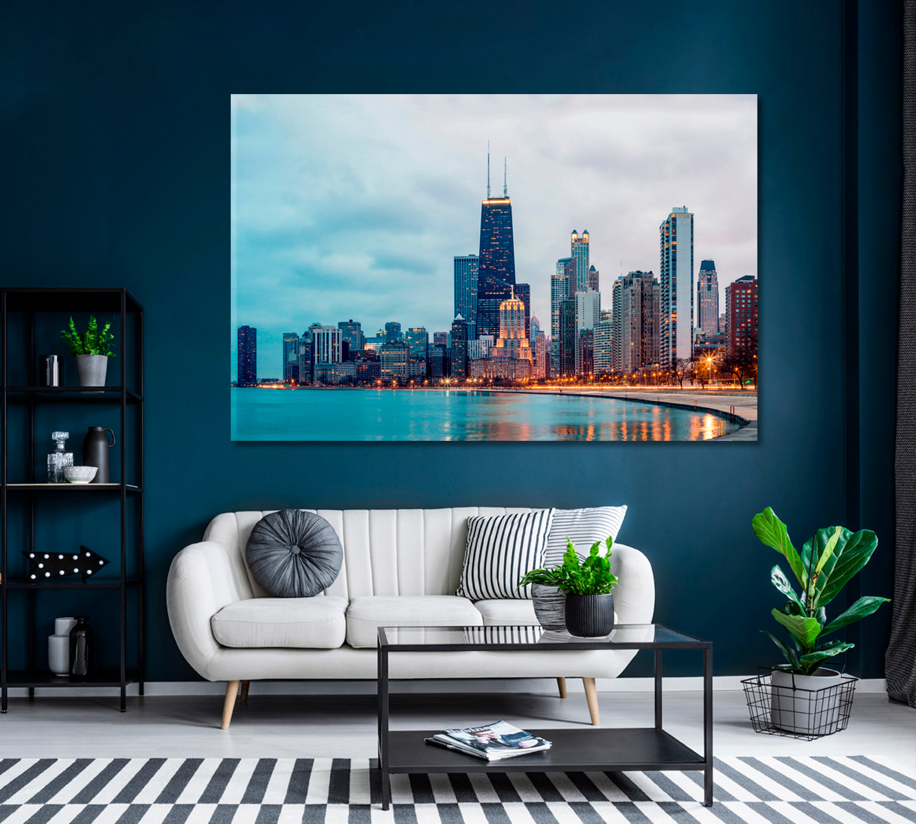 Chicago Skyline Canvas Print ArtLexy   