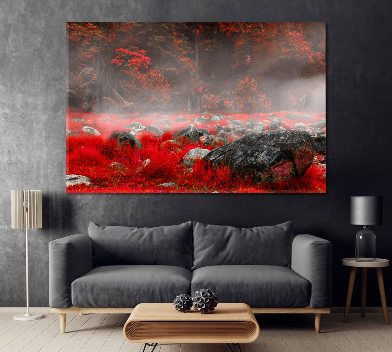 Red Beach Panjin Canvas Print ArtLexy 1 Panel 24"x16" inches 