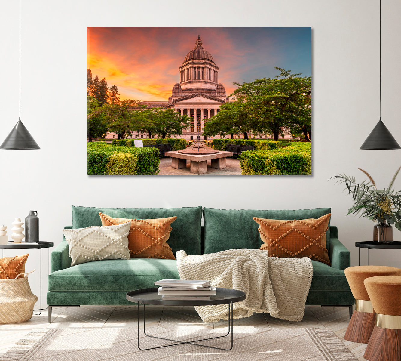 US Capitol Building Olympia Washington Canvas Print ArtLexy   