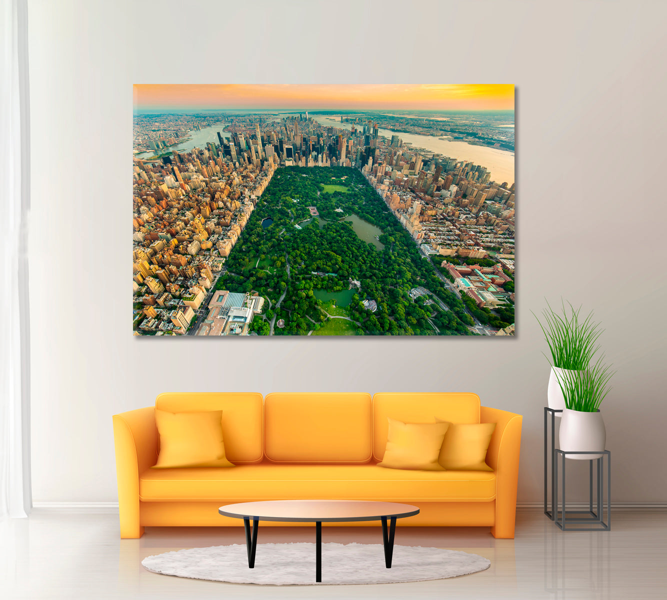 New York Central Park Canvas Print ArtLexy 1 Panel 24"x16" inches 