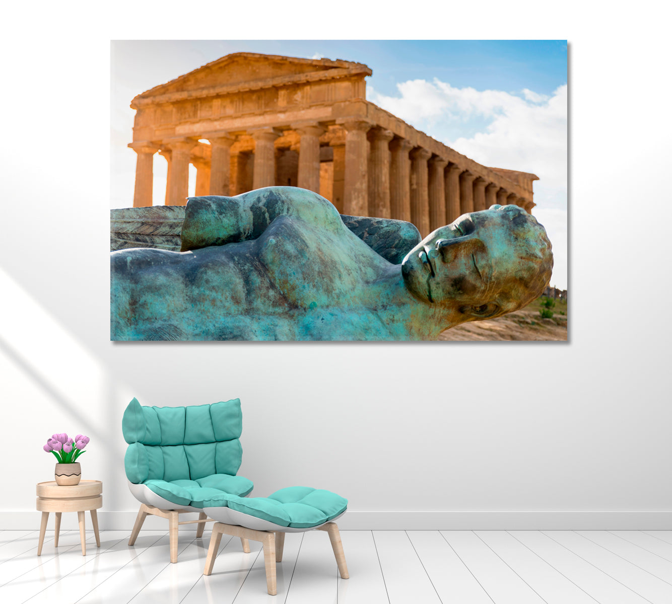 Temple of Concordia Agrigento Italy Canvas Print ArtLexy 1 Panel 24"x16" inches 
