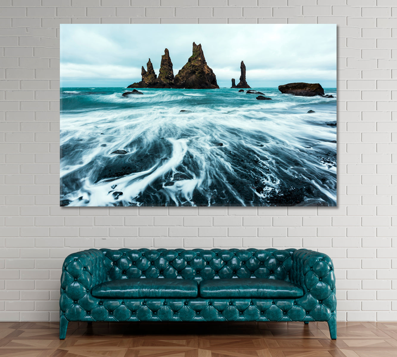 Rock Troll Toes Iceland Canvas Print ArtLexy 1 Panel 24"x16" inches 
