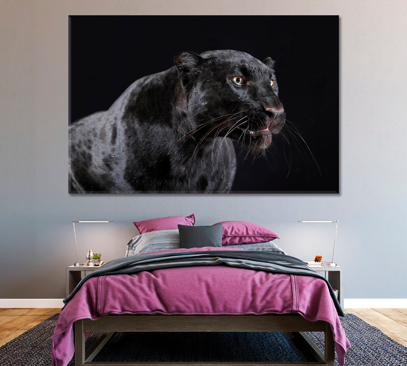 Black Panther Canvas Print ArtLexy 1 Panel 24"x16" inches 