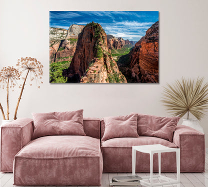 Angels Landing Zion National Park Utah Canvas Print ArtLexy   