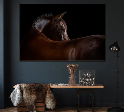 Beautiful Horse Silhouette Canvas Print ArtLexy 1 Panel 24"x16" inches 