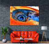 Volcanic Geysers Iceland Canvas Print ArtLexy 1 Panel 24"x16" inches 