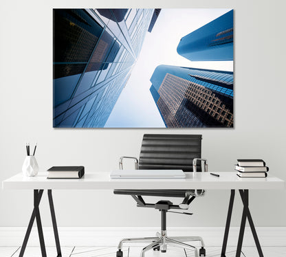 Los Angeles Skyscrapers Canvas Print ArtLexy 1 Panel 24"x16" inches 