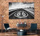 Route 66 Canvas Print ArtLexy 1 Panel 24"x16" inches 