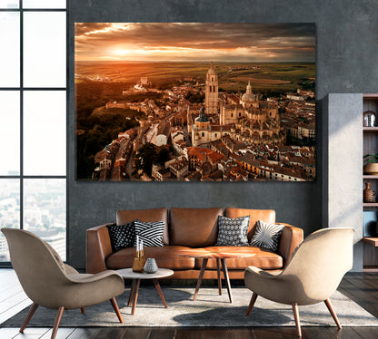 Segovia Cathedral Spain Canvas Print ArtLexy 1 Panel 24"x16" inches 