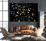 Abstract Geometric Triangles Canvas Print ArtLexy 1 Panel 24"x16" inches 