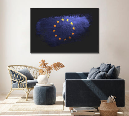 European Flag Canvas Print ArtLexy   