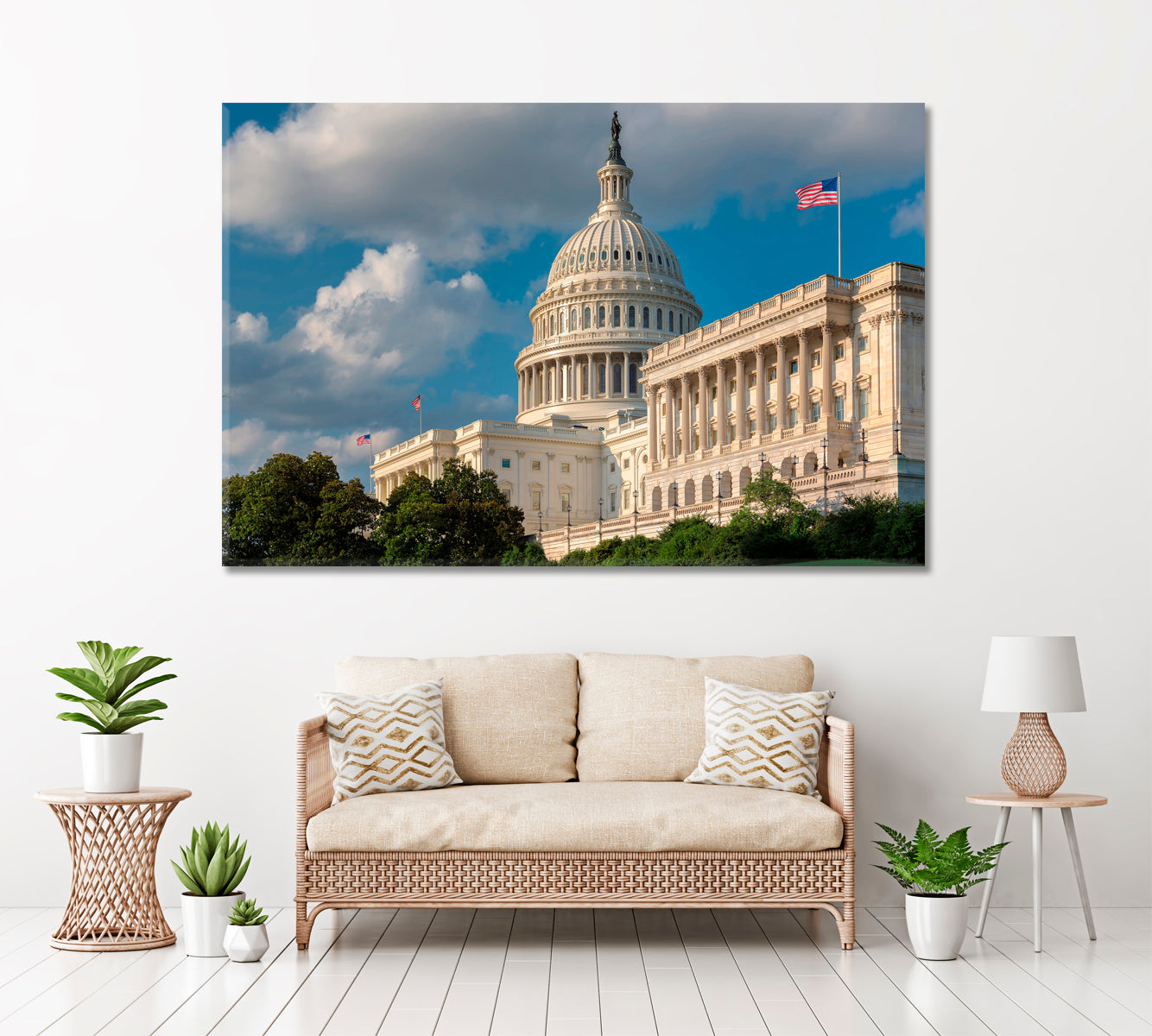 United States Capitol Building in Washington DC Canvas Print ArtLexy   