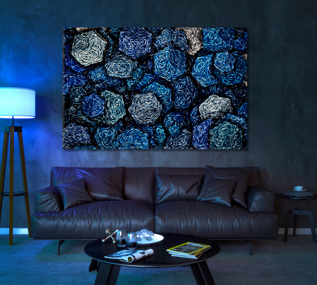 Abstract  Modern Cube Pattern Canvas Print ArtLexy 1 Panel 24"x16" inches 