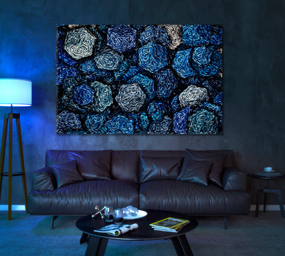 Abstract  Modern Cube Pattern Canvas Print ArtLexy 1 Panel 24"x16" inches 