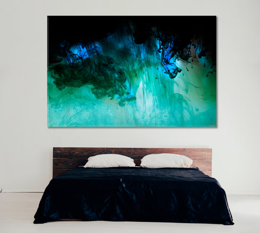 Fluorescent Paint Underwater Canvas Print ArtLexy 1 Panel 24"x16" inches 