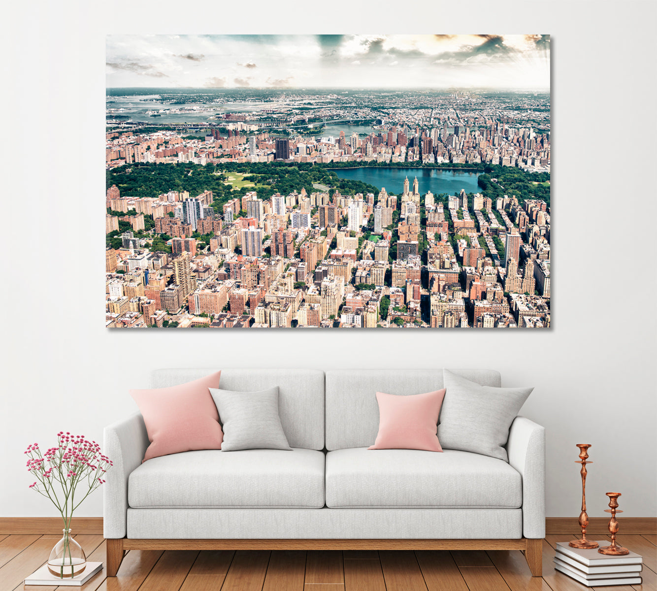 Central Park Manhattan New York City Canvas Print ArtLexy 1 Panel 24"x16" inches 
