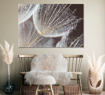 Dandelion Seed Canvas Print ArtLexy 1 Panel 24"x16" inches 