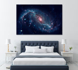 Stellar Nursery in the Arms of NGC 1672 Canvas Print ArtLexy 1 Panel 24"x16" inches 
