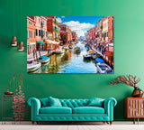Murano Island Venice Italy Canvas Print ArtLexy 1 Panel 24"x16" inches 