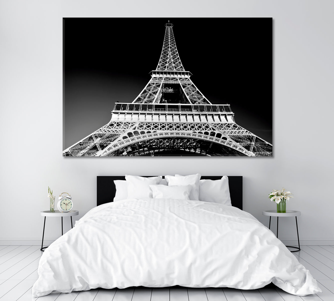 Eiffel Tower France Canvas Print ArtLexy 1 Panel 24"x16" inches 