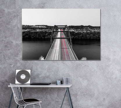 Pennybacker 360 Bridge in Austin Canvas Print ArtLexy 1 Panel 24"x16" inches 