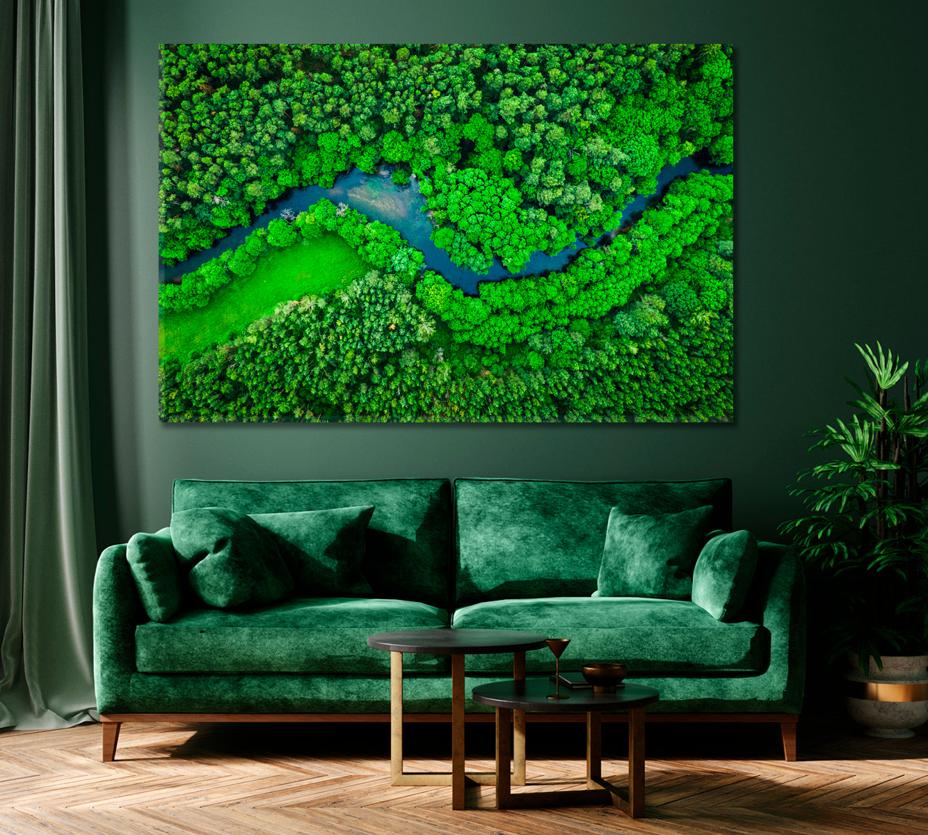 Tuchola Forest with River Canvas Print ArtLexy   