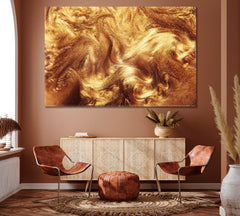 Golden Liquid Acrylic Paints Canvas Print ArtLexy 1 Panel 24"x16" inches 