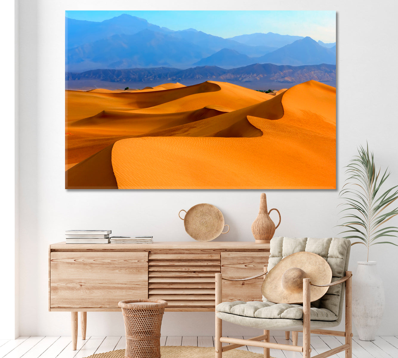Sand dunes in Death Valley California Canvas Print ArtLexy 1 Panel 24"x16" inches 