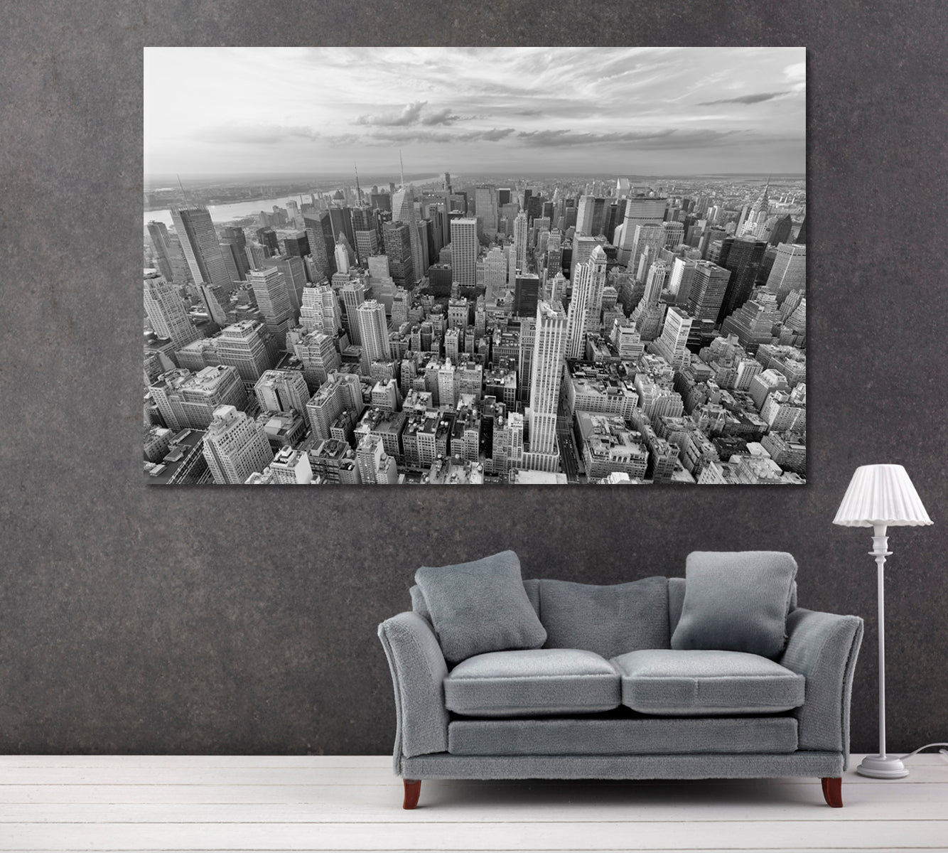 New York City USA Manhattan Canvas Print ArtLexy 1 Panel 24"x16" inches 