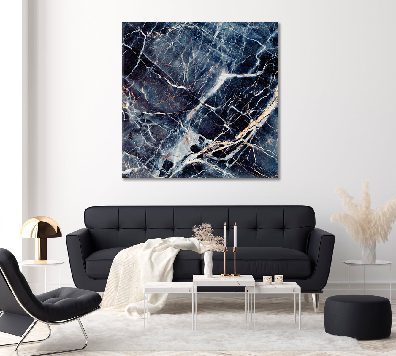 Marble with Veins Canvas Print ArtLexy   