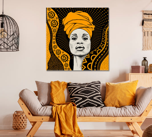 Tribal African Woman Canvas Print ArtLexy   