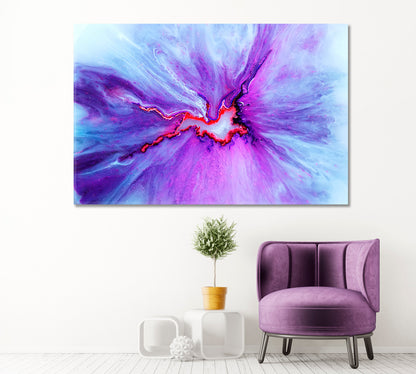 Abstract Purple Waves Canvas Print ArtLexy   