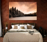 Winter in Black Forest Germany Canvas Print ArtLexy 1 Panel 24"x16" inches 