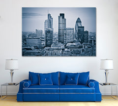 City of London Canvas Print ArtLexy 1 Panel 24"x16" inches 