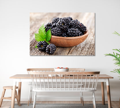 Blackberry Canvas Print ArtLexy 1 Panel 24"x16" inches 