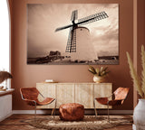 Windmill in Consuegra near Toledo Spain Canvas Print ArtLexy 1 Panel 24"x16" inches 