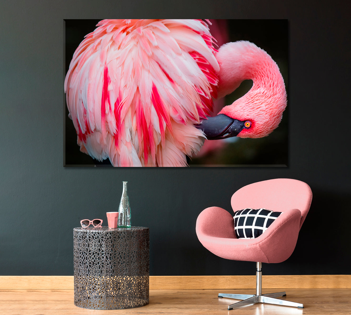 Beautiful Flamingo Canvas Print ArtLexy   