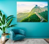 Great Wall of China at Jinshanling Canvas Print ArtLexy 1 Panel 24"x16" inches 