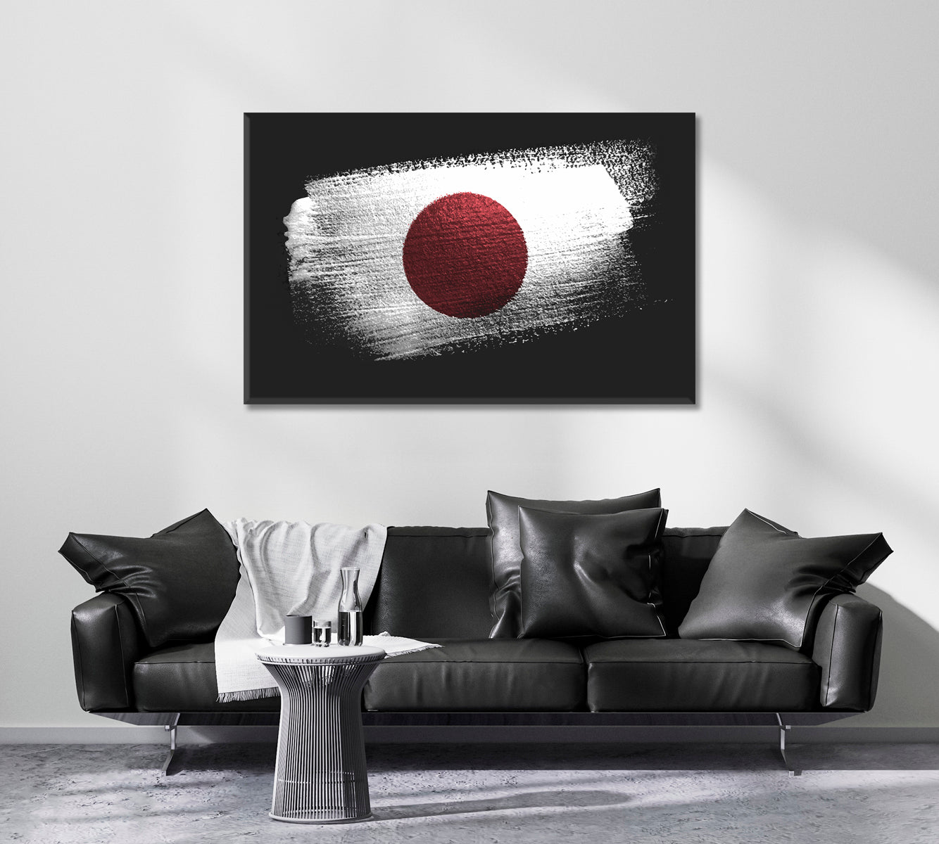 Japanese Flag Canvas Print ArtLexy   