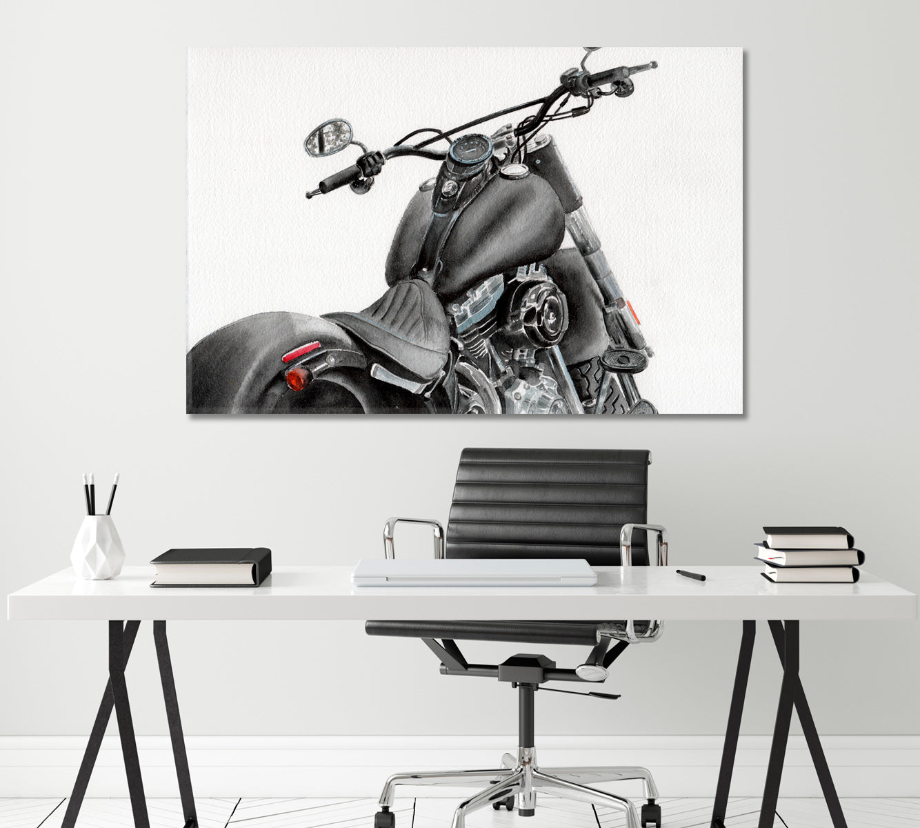 Custom Motorcycle Canvas Print ArtLexy   