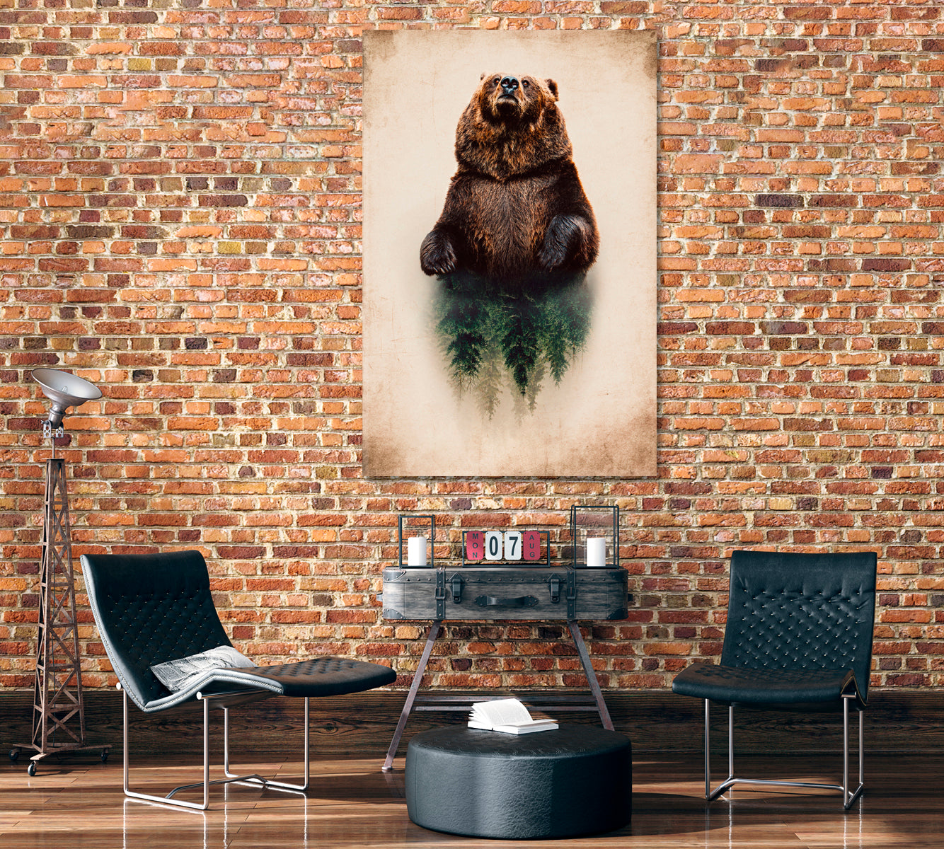 Wild Bear Canvas Print ArtLexy   