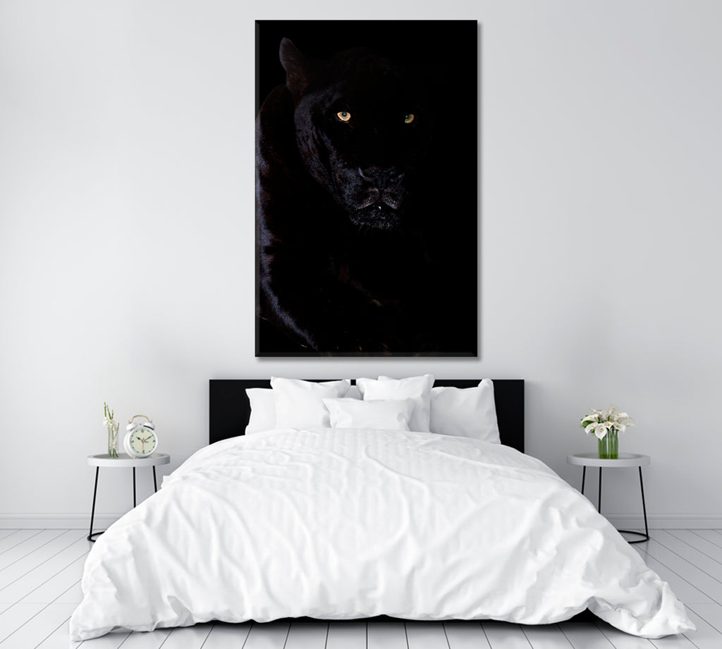 Black Jaguar Canvas Print ArtLexy 1 Panel 16"x24" inches 