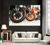 Motorbikes Canvas Print ArtLexy 1 Panel 24"x16" inches 