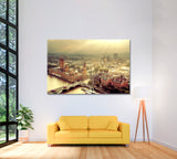 Westminster Skyline London Canvas Print ArtLexy 1 Panel 24"x16" inches 