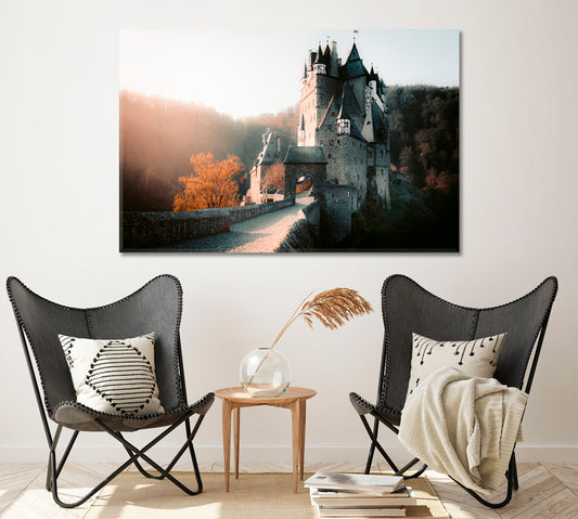 Beautiful Eltz Castle at Sunrise Germany Canvas Print ArtLexy   