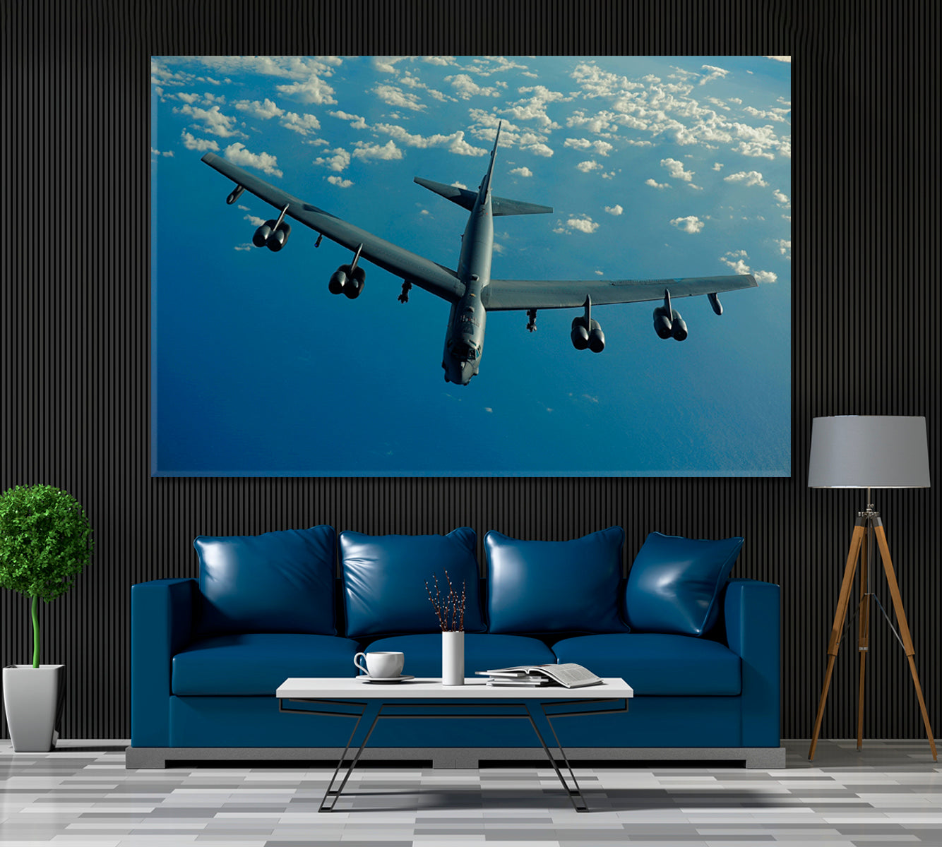 Boeing B-52 Canvas Print ArtLexy 1 Panel 24"x16" inches 
